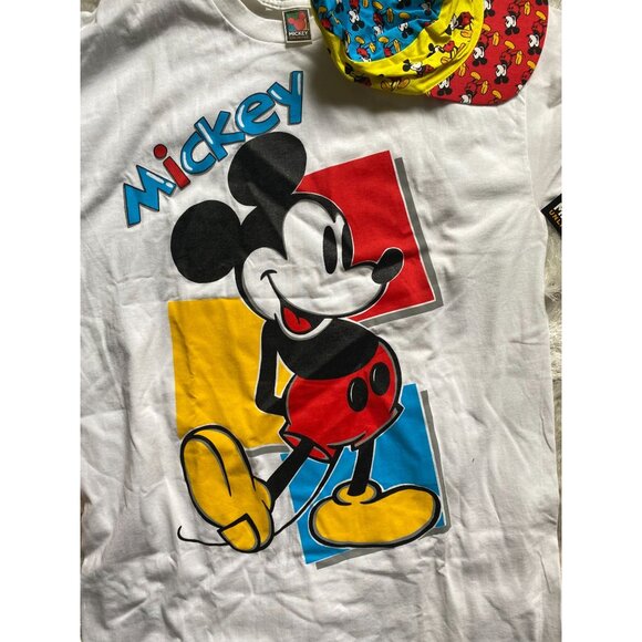 NWT Mickey Unlimited oversized tee and matching cap OSFA - Picture 2 of 5